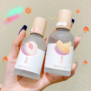 🌈พร้อมส่ง น้ำหอม Shi Mang แท้ น้ำหอมธรรมชาติ  สำหรับผิว ฝาไม้ น่ารัก ปุ๊กปิ๊กมากๆ หอมละมุน ไม่ฉุน น้ำหอมพีช