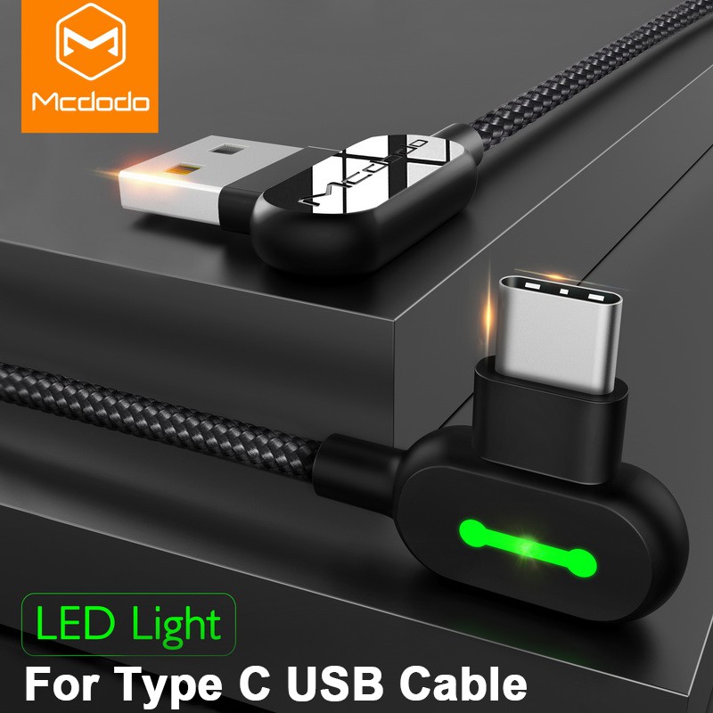 สายชาร์จ Type C usb Mcdodo 90องศา usb C for Andriod