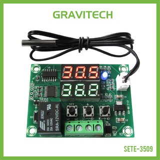 [Gravitechthai]12V Dual 7-SEG Display Thermostat Temperature ON/OFF Control - XH-W1219