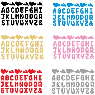Balloon Stickers Alphabet Letter A-Z Transparent Bobo Bubble Balloons Sticker for Birthday and Anniversary Celebration