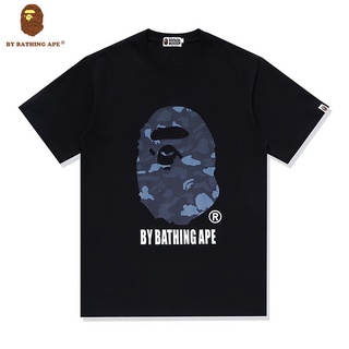 Bape ROCKY ใหม่ เสื้อยืดลําลอง แขนสั้น คอกลม ทรงหลวม แฟชั่นฤดูร้อน สําหรับผู้ชาย