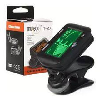 เครื่องตั้งสาย MUSEDO (มูเซโด) แบบดิจิตัล รุ่น T27 Clip on Tuner T27 ของแท้ 100%  แถมถ่านฟรี ใช้งานได้ทันที !!! พร้อมส่ง