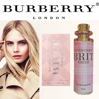 น้ำหอมผู้หญิง บลูเบอรี่ บริท เชียร์ BURBERRY Brit Sheer for Her EDT 35 ml. หอม หวาน ดอกไม้นานาพรรณ กลิ่นเย้ายวน