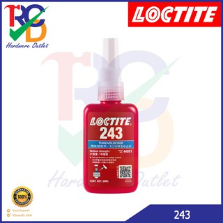 LOCTITE น้ำยาล็อคเกลียว 243 50 ML. ล็อคเกลียวแรงยึดปานกลาง