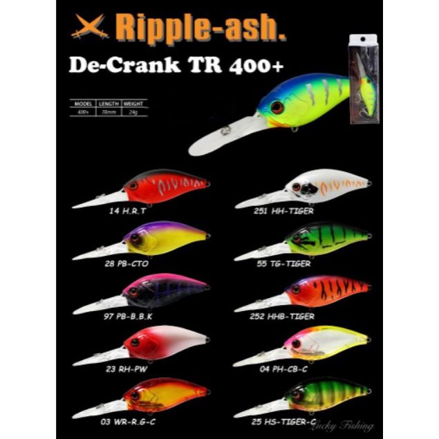 ZERO RIPPLE-ASH TR400 CRANK KILLER TOMAN