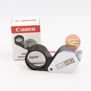 กล้องส่องพระ /ส่องจิวเวอรรี่ CA Full HD 10x18mm แบบไม่รวมซองหนัง บอดี๊สีเงิน ด้ามจับทองเหลืองชุปโครมเมื่ยมเลนส์แก้ว