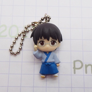 Gintama Swing Mascot Anime Keychain SD Figure Yorozuya~ Shimura Shinpachi