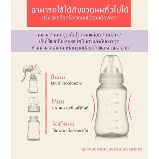 เครื่องปั๊มนม แบบมือ คอเฉียง สำหรับคุณแม่ อุปกรณ์ปั้มนม