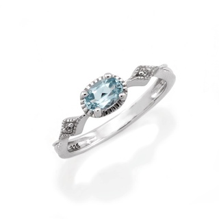 Chada แหวน รุ่น Kennocha ประดับอัญมณีแท้ SKY BLUE TOPAZ