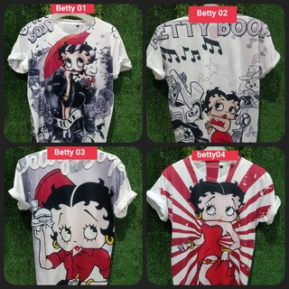 เสื้อยืด พิมพ์ลาย Betty boop series 01-04 BANGKOK ขนาดใหญ่ XL XXL XXXL