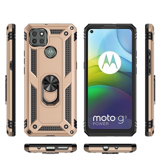 เคสโทรศัพท์มือถือซิลิโคนกันกระแทกพร้อมแหวนแม่เหล็กสําหรับ Motorola Moto G9 Plus/G9 Power/G9 Play/G9/E7 Plus/G8 Power Lite/G 5G Plus/One