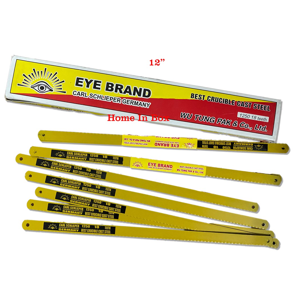 [ราคาต่อ1ชิ้น] ใบเลื่อยตัดเหล็ก 12นิ้ว 18ฟัน ตราตา EYE BRAND คุณภาพสูง