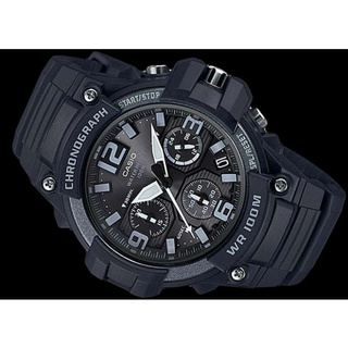 Win Watch shop นาฬิกา Casio Standard รุ่น MCW100H1A3VDF นาฬิกข้อมือผู้ชาย สายเรซิ่นสีดำเต็ม