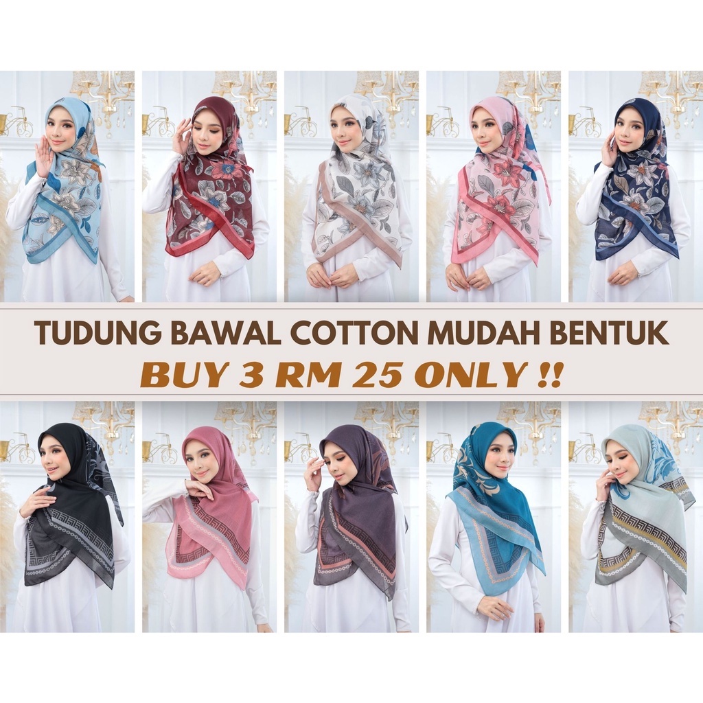 ผ้าพันคอผ้าฝ้าย Bawal ผ้าพันคอพิมพ์ ผ้าพันคอ Voile ผ้าคอง่าย Field Shape 45