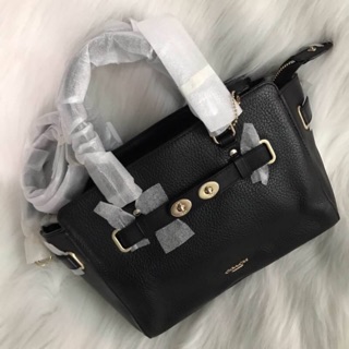 COACH BLAKE CARRYALL 25 IN BUBBLE LEATHER IMITATION GOLD/BLACK