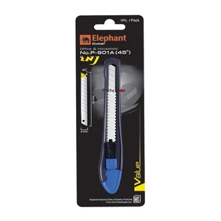คัตเตอร์ Elephant มีดคัตเตอร์ รุ่น P-901A 9 มม. 12 ด้าม/กล่อง