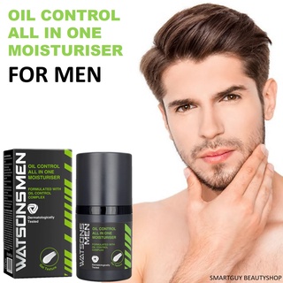 Watsons Men Oil Control All in one Moisturiser 50g ผลิตภัณฑ์ครีมมอยซ์เจอร์ไรเซอร์บำรุงผิวหน้าสำหรับผู้ชายสูตรพิเศษ