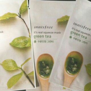 :Innisfree its Real Squeeze Mask Green Tea