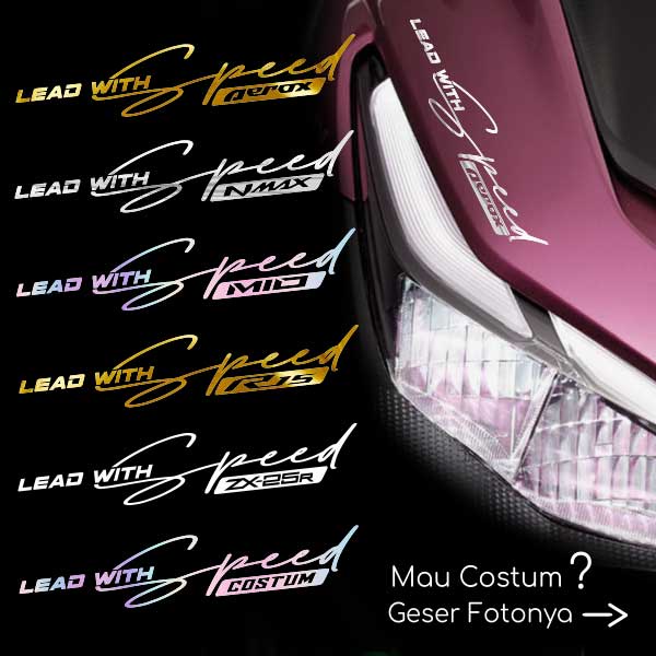 Aerox Lead with Speed Sticker / Lead with Speed Aerox Nmax Motorcycle Sticker / Signature Vario R15 