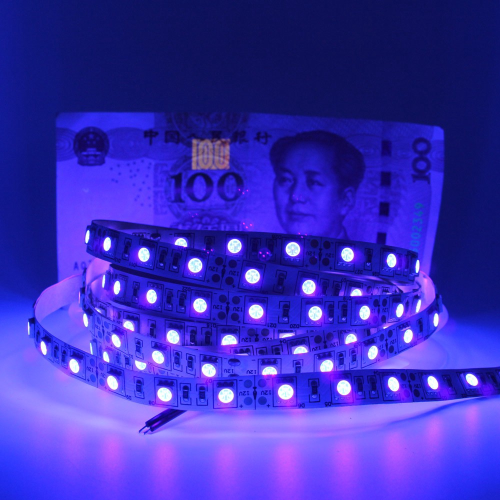 สายไฟ LED 5V 5050 smd อัลตราไวโอเลต UV 395-405 nm ip 20 ip 65 กันน้ำ ใช้แบตเตอรี่ชาร์จ usb - รูปที่ 6