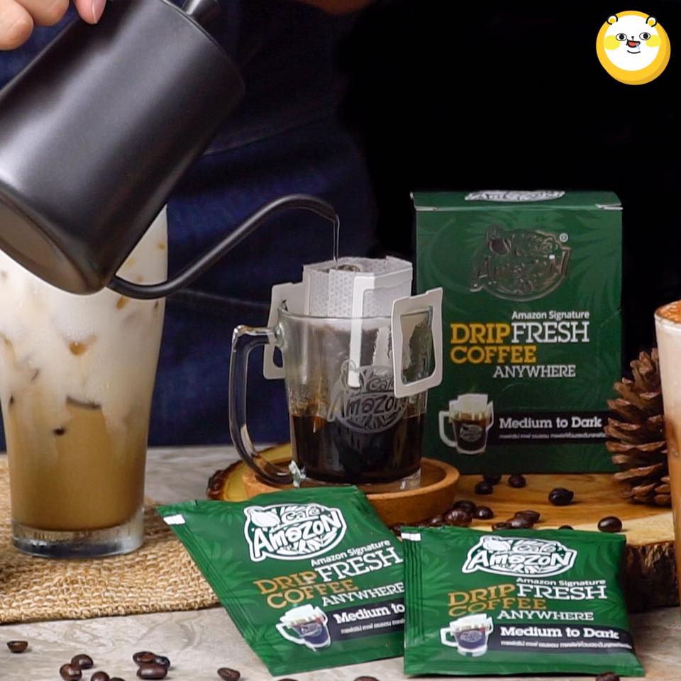 Amazon Drip Coffee กาแฟดริป อเมซอน คาเฟ่ อเมซอน (เลือกรสชาติ) NDi9