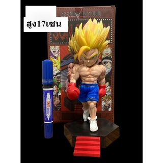 โมเดลฟิกเกอร์ PVC อนิเมะดราก้อนบอล Z GK Fitness Vegeta Son Gohan Dumbbell Vegeta IV ขนาด 17 ซม.