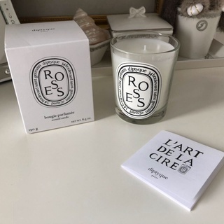 【สินค้าพร้อมส่ง】ของแท้ 💯 Diptyque Scented Candle ดีปทีค เทียนหอม 190g Rose