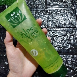 240g. เจลว่านหางจระเข้ บำรุงผิว หลังออกแดด ผิวแสบ ไหม้ เป็นแผล Vitara Aloe Vera Gel Body Care After sun