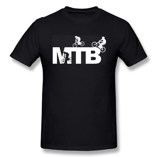 เสื้อยืดแขนสั้น พิมพ์ลายโลโก้ MTB Cycle สําหรับผู้ชายสามารถปรับแต่งได้