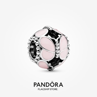 Pandora จี้ผีเสื้อ สีชมพู สําหรับของขวัญวันเกิดผู้หญิง p825