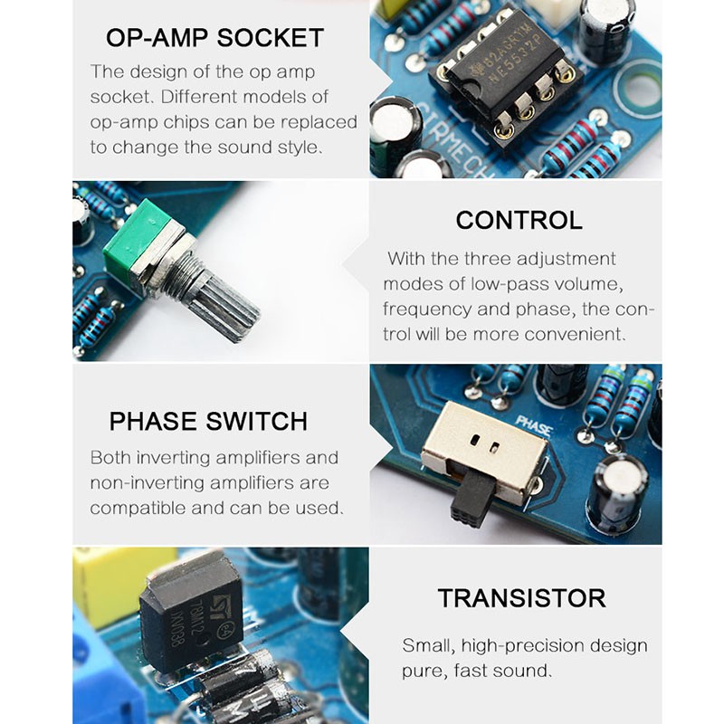 2.1 Channel Subwoofer Preamp Board Low Pass Filter Pre-Amp Ne5532 ราคา ถูกที่สุด ดีลบีเคเค แกลเลอรีภาพที่ 5