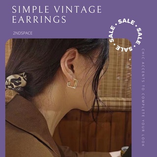 🔥SALE🔥ต่างหูสไตล์เรทโทรเรียบง่าย✨Simple vintage earrings💕Mix&amp;Match ได้กับทุกชุด📌มีหลายแบบพร้อมส่งค่า‼️