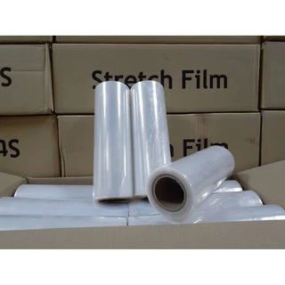 ฟิล์มยืด Strecth Film หนา 15 ไมครอน กว้าง 25 เซนติเมตร หนัก 0.7 กิโลกรัม 0.5 กิโลกรัม
