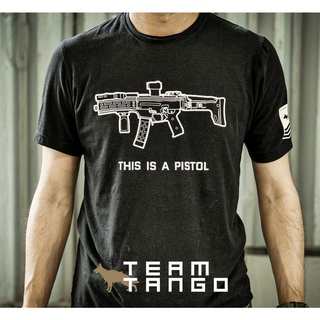 เสื้อยืดคอกลมแขนสั้น This is a pistol Tee