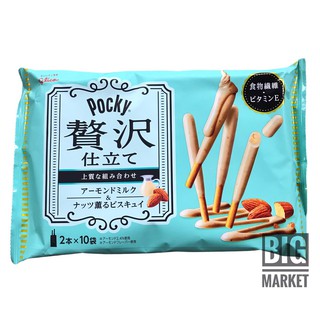 Pocky ยักษ์ครีมนมเเละอัลมอนด์ 12 เเท่ง