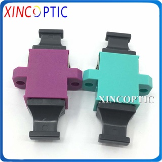 10pcs/Lot,MPO/MTP Fiber Optic Adapter Key UP to Down with Flange,MPO MTP Fiber Adapter UP-DOWN Integrated Coupler