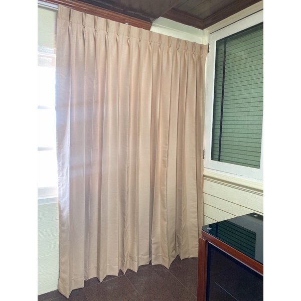 ผ้าม่านจีบUVกั้นแอร์2mx220-260cm.