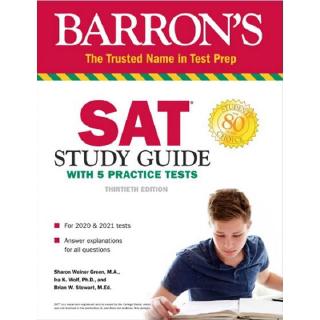 DKTODAY หนังสือ BARRON’S SAT STUDY GUIDE WITH 5 PRACTICE TESTS (30ED)