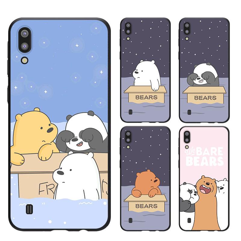 เคส SAMSUNG A24 A14 A34 A54 5G A11 M11 4G 5G A51 A30 A20 A71 A70 A70SS A70 A70S โทรศัพท์มือถือ พิมพ์ลายการ์ตูนหมี สําหรับ