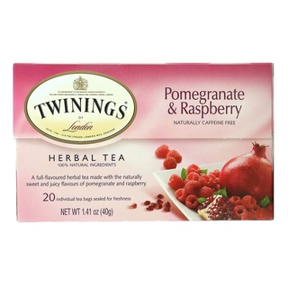 Twinings Herbal Tea Pomegranate &amp; Raspberry Caffeine Free ชาทับทิมและราสเบอร์รี่