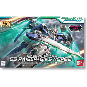 GN-0000+GNR-010 00 Raiser + GN Sword III (HG) (Gundam Model Kits)