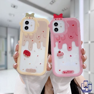 เคสโทรศัพท์มือถือ แบบนิ่ม ลายการ์ตูนมอนสเตอร์ ประดับโบว์ สําหรับ ไอโฟน 11 12 13 14 PRO MAX 6 7 6S 8 14 Plus X XR XS MAX 11 12 13 Se 2020 6SPlus 7Plus 6Plus 8Plus 14Plus XSMAX