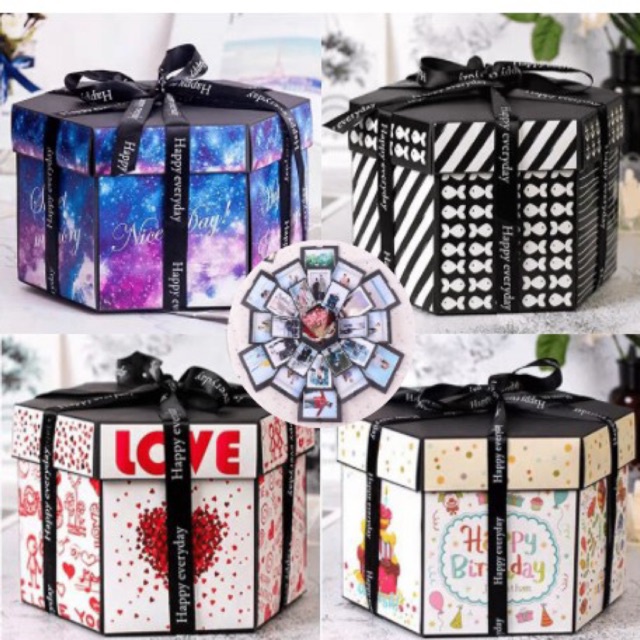 [XXL] กล่องของขวัญวันเกิด  อัลบัมรูป ของขวัญวาเลนไทน์ กล่อของขวัญ ของขวัญ DIY
