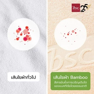 BSC Towel ชุดผ้าขนหนูใยไผ่ Bamboo Cotton BIG SIZE แอนตี้แบคทีเรียตลอดอายุ ผ้าเช็ดตัวขนาด80x170cm.แถมผ้าเช็ดผม