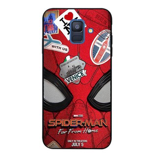 เคสโทรศัพท์ซิลิโคนแบบนุ่ม samsung j 2 note 3 4 5 8 9 a 5 a 6 a 8 a 9 star pro plus 2018 july spiderman สีดํา