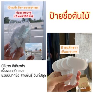 sjcactus ป้ายชื่อพลาสติกสำหรับปลูกต้นไม้ ป้ายชื่อต้นไม้ ป้ายเสียบชื่อต้นไม้ ป้ายแท็กสวน ป้ายเขียนชื่อ