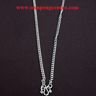 สร้อยแบนสแตนเลสเบอร์ 18: 24" - 30" (6 เส้น), Flat stainless necklaces no: 18: 24" - 30" (6 chains)