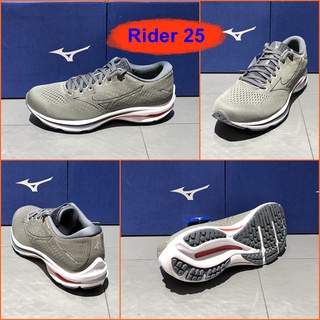 Mizuno Wave Rider 25 รองเท้าวิ่งออกกำลังกาย ยอดนิยม สีสวย นุ่มใส่สบายเท้า เบา น่าใช้ J1GC210389