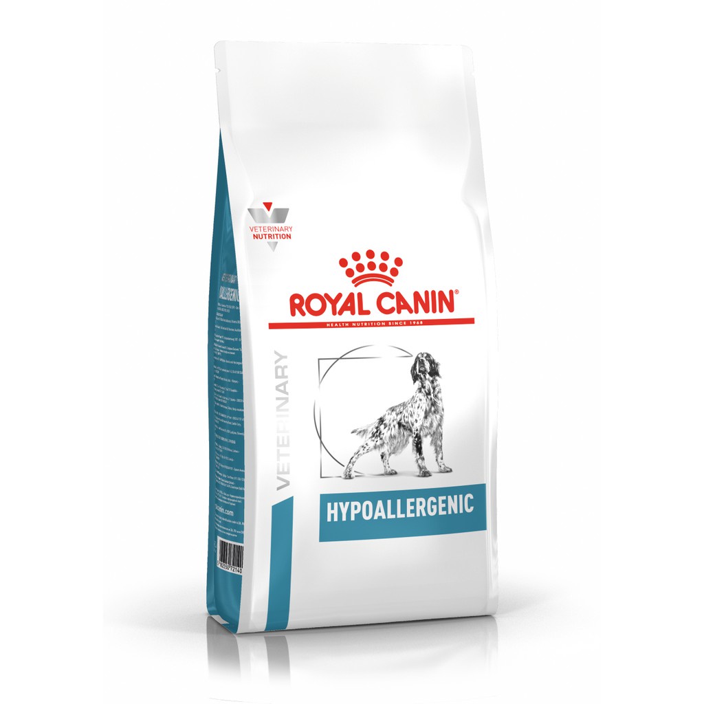 Royal canin HYPOALLERGENIC dog 14kg อาหารประกอบการรักษาโรคชนิดเม็ด สุนัขที่มีภาวะภูมิแพ้อาหาร