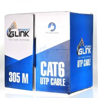 สายแลนCat6 ภายใน INDOOR UTP LAN CABLE CAT6 305เมตร GLink รหัสGL-6003